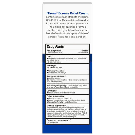 Nizoral Eczema Relief Cream with Colloidal Oatmeal
