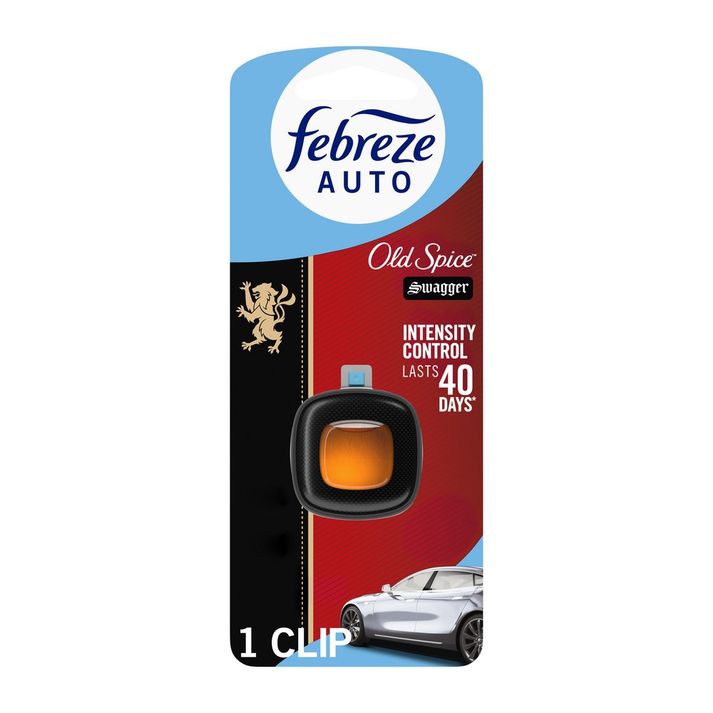 Febreze Auto Vent Clip Air Freshener - Old Spice Swagger