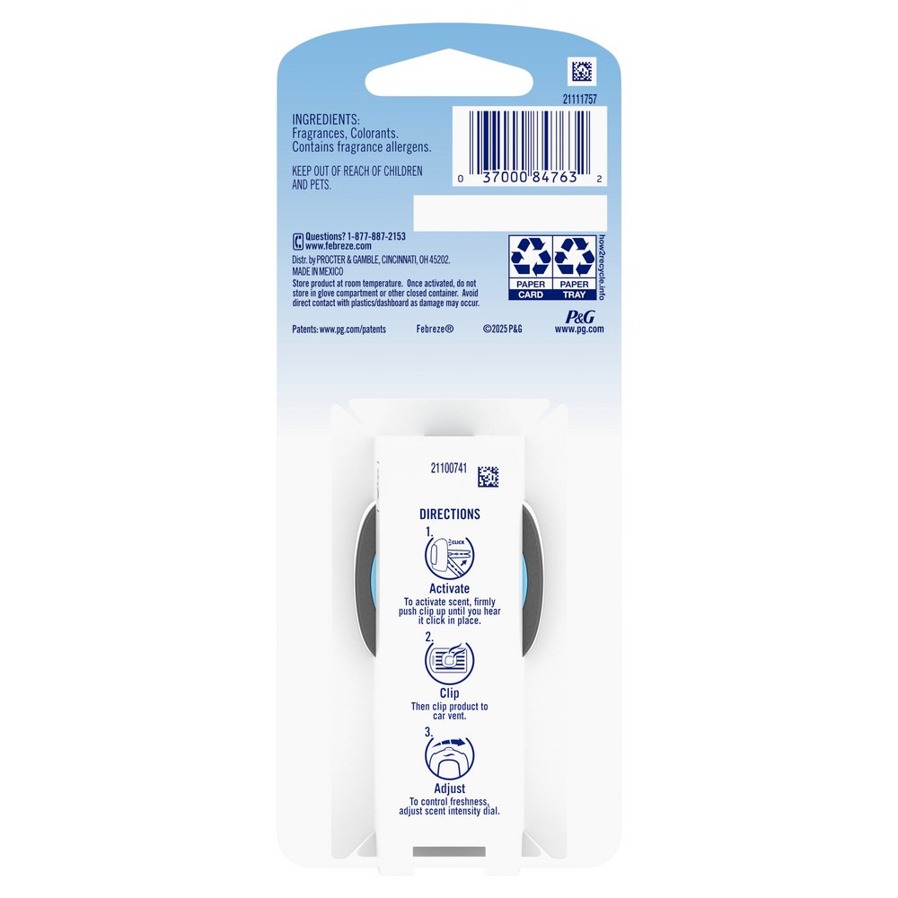 Febreze Auto Vent Clip Air Freshener - Old Spice Swagger