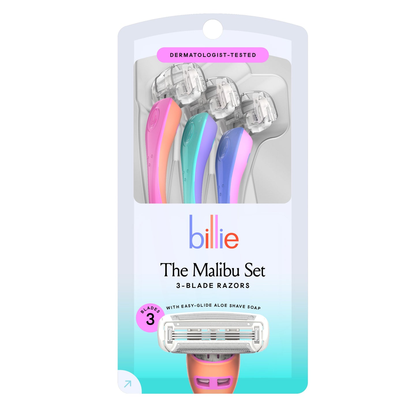 Billie The Malibu Set 3-Blade Disposable Razors