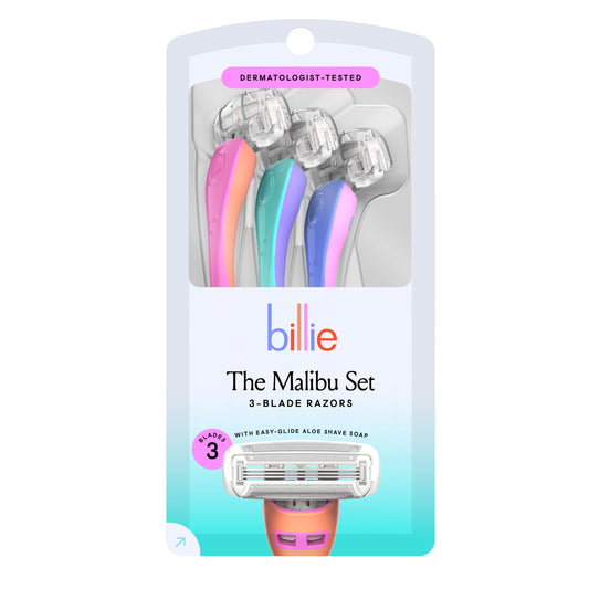 Billie The Malibu Set 3-Blade Disposable Razors