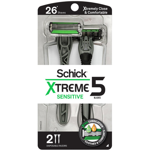 Schick Xtreme Sensitive 5-Blade Disposable Razors