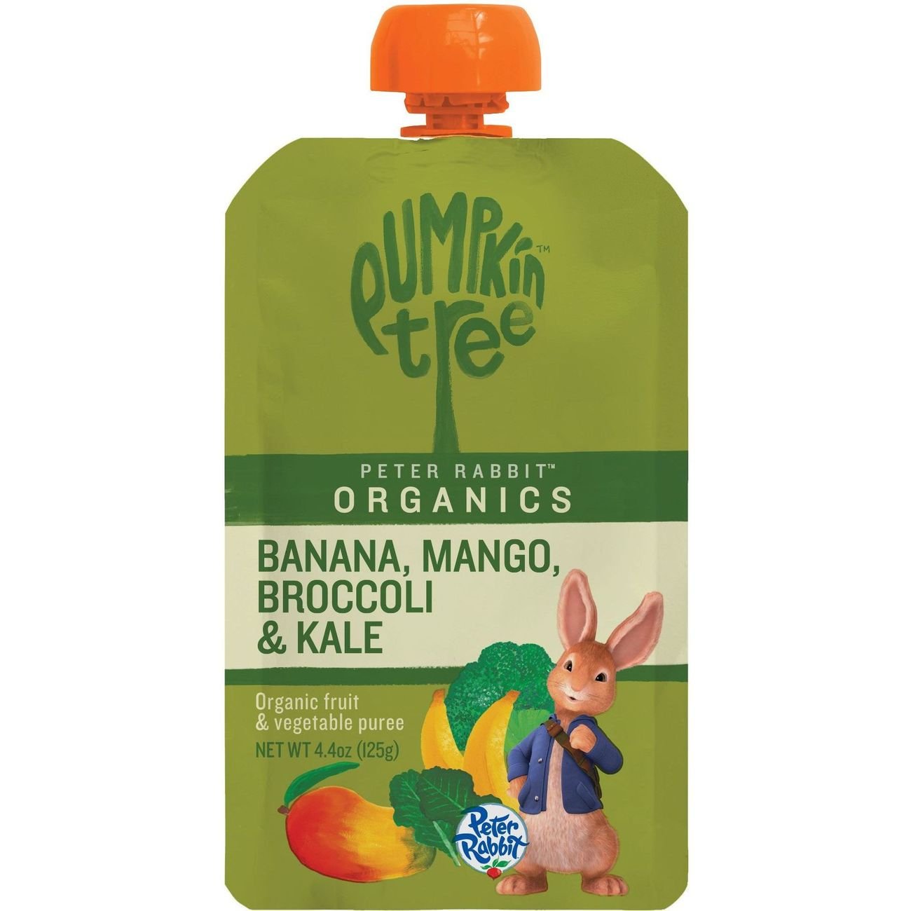 Pumpkin Tree Organics Fruit & Vegetable Puree - Banana Mango Broccoli & Kale