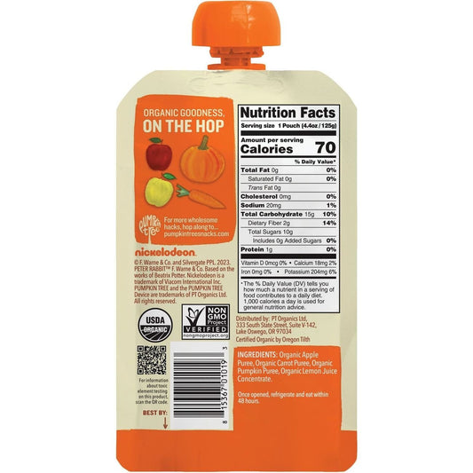 Pumpkin Tree Organics Fruit & Vegetable Puree - Apple Carrot & Pumpkin