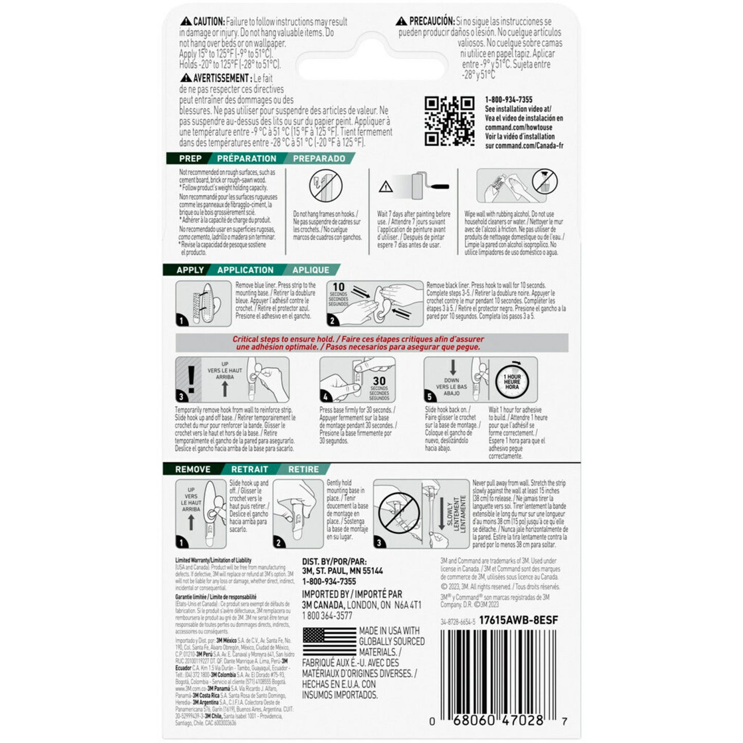 Command Outdoor Assorted Size Refill Strips