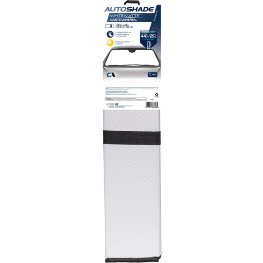 AutoShade Universal Accordion Sunshade - White