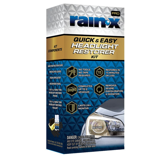 Rain-X Quick & Easy Headlight Restorer Kit