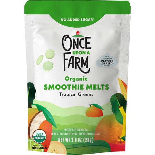 Once Upon a Farm Organic Toddler Smoothie Melts - Tropical Greens