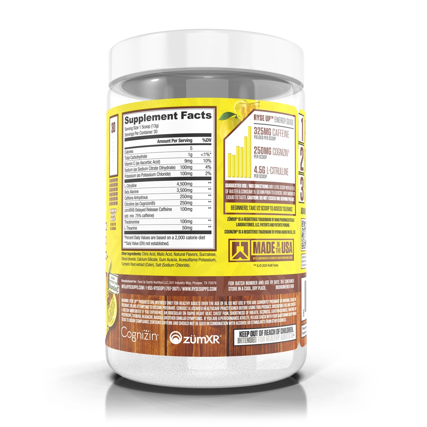 Ryse Loaded Pre-Workout Supplement - Country Time Lemonade