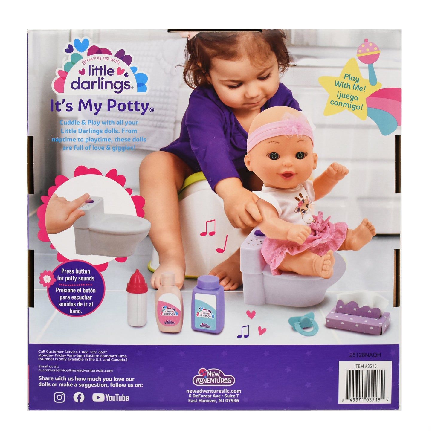 Little Darlings It's My Potty Baby Doll Set