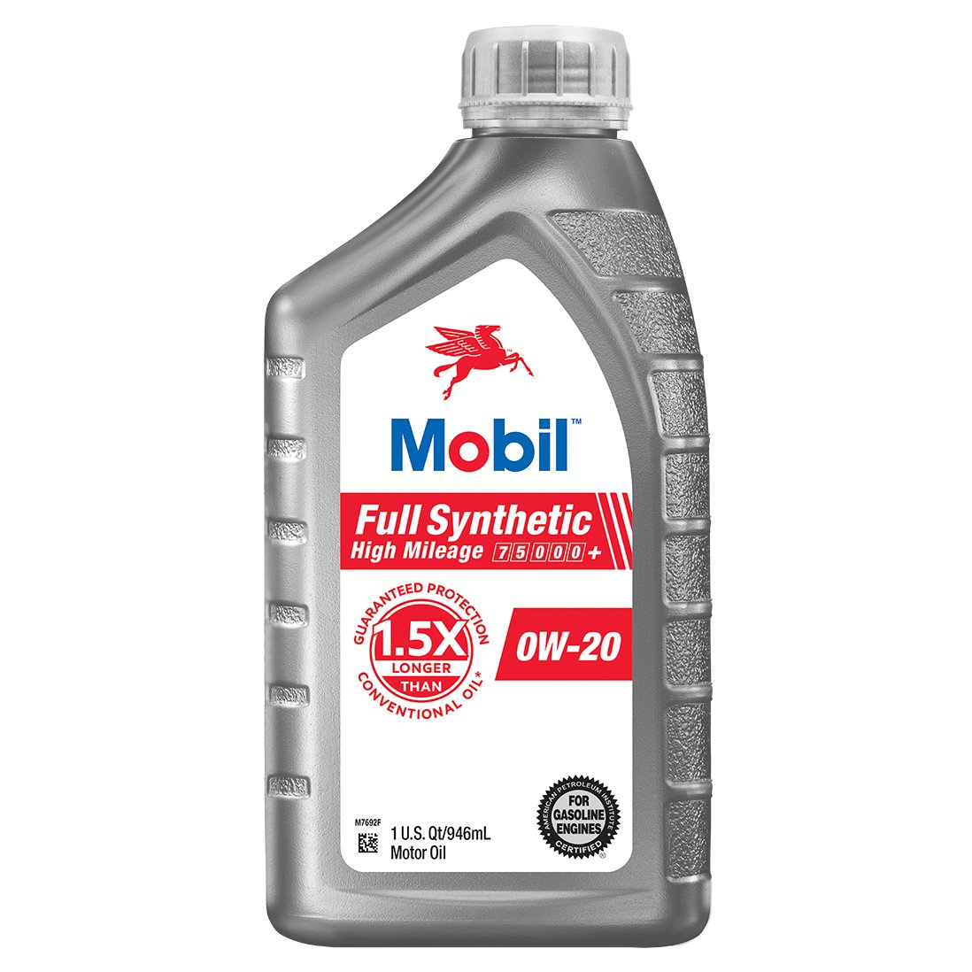 Mobil Full Synthetic High Mileage Motor Oil 0W-20