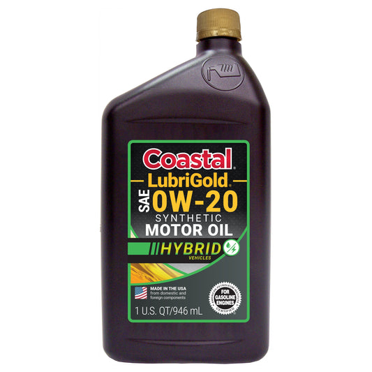 Coastal Lubrigold SAE 0W-20 Synthetic Hybrid Vehicles