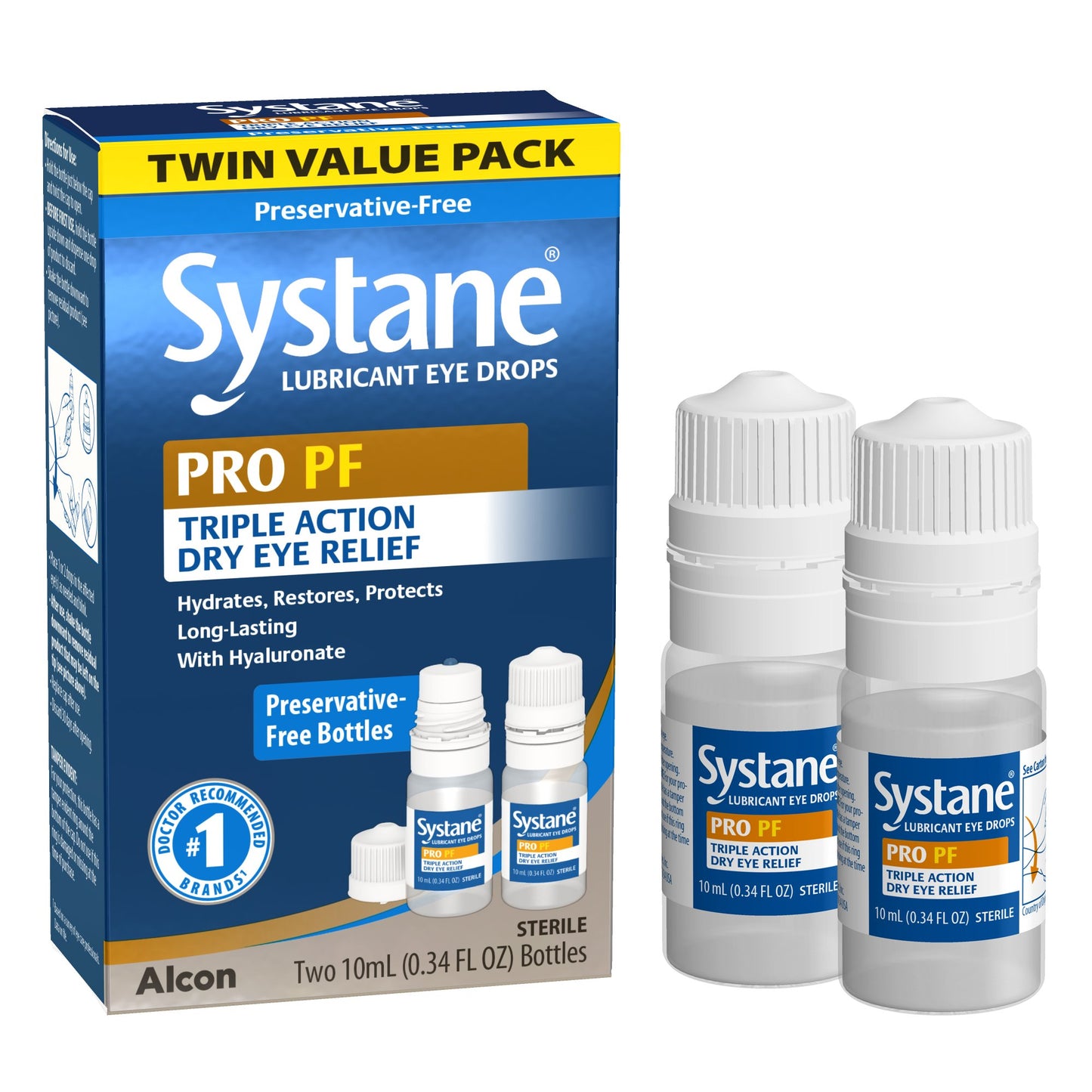 Systane Pro PF Triple Action Dry Eye Relief - Value Pack