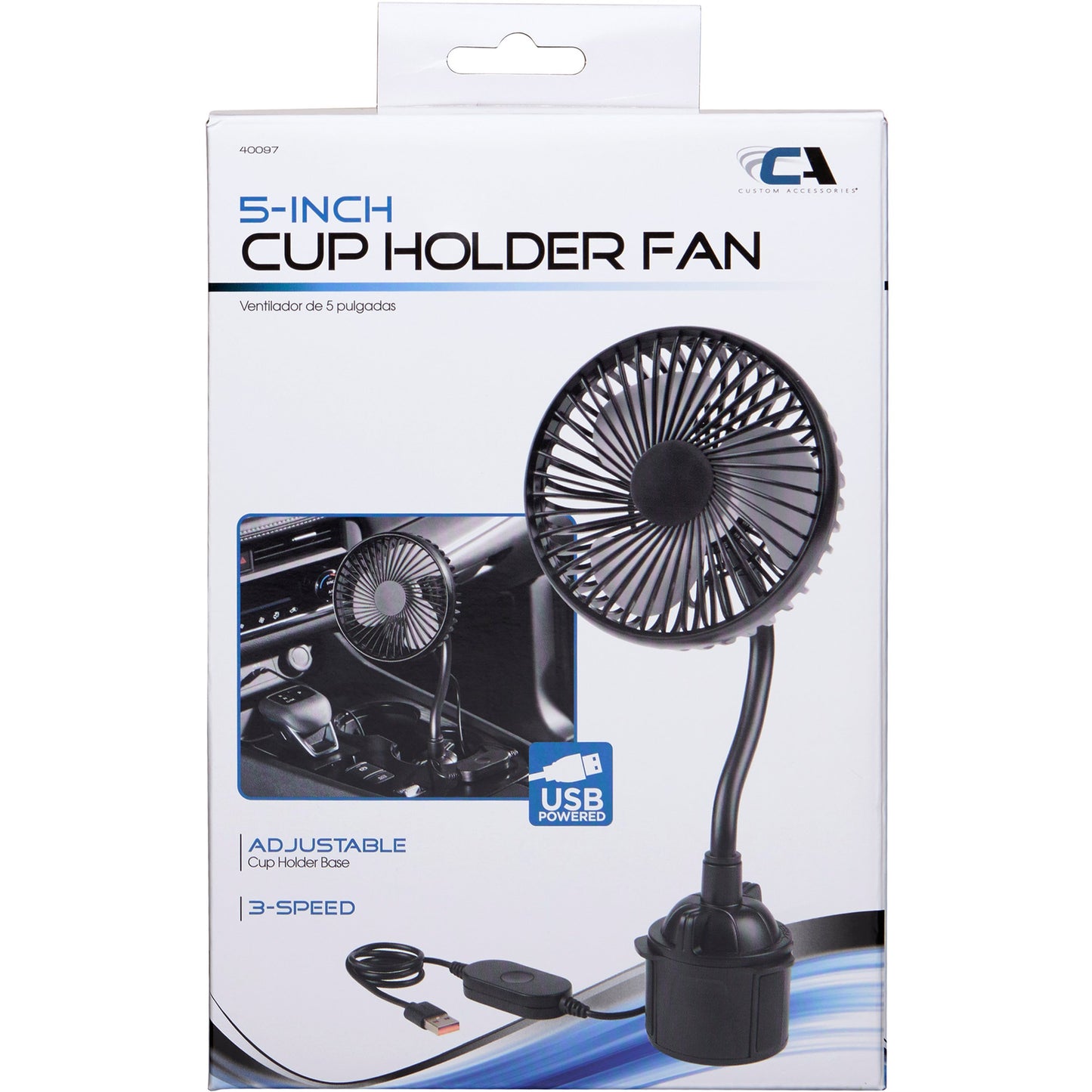 Custom Accessories Cup Holder Fan