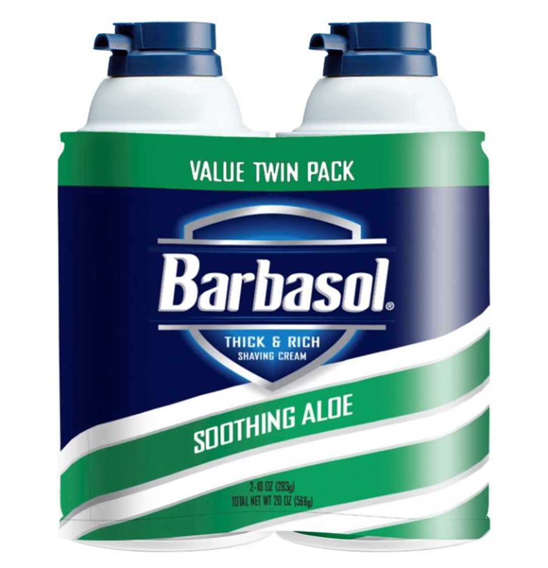 Barbasol Soothing Aloe Shaving Cream Twin Pack