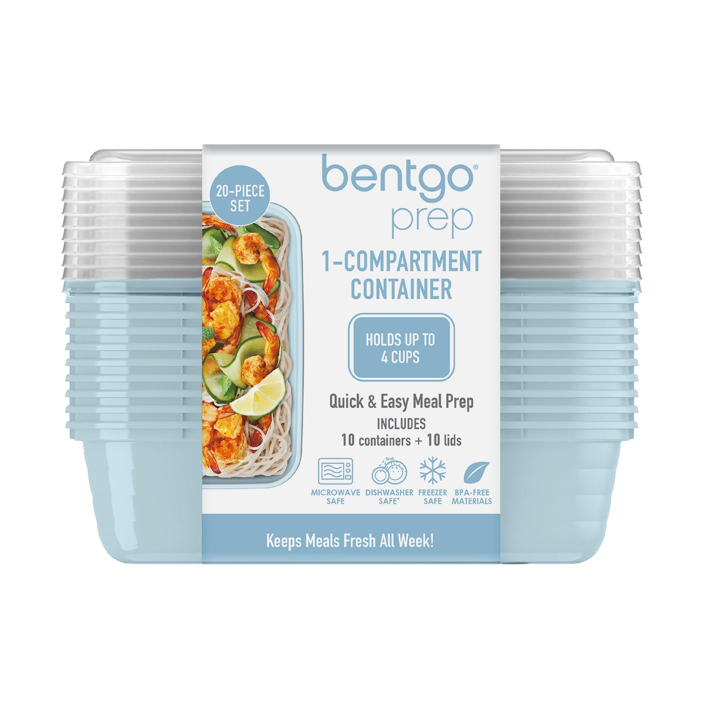 Bentgo Prep 1 Compartment Container - Sky
