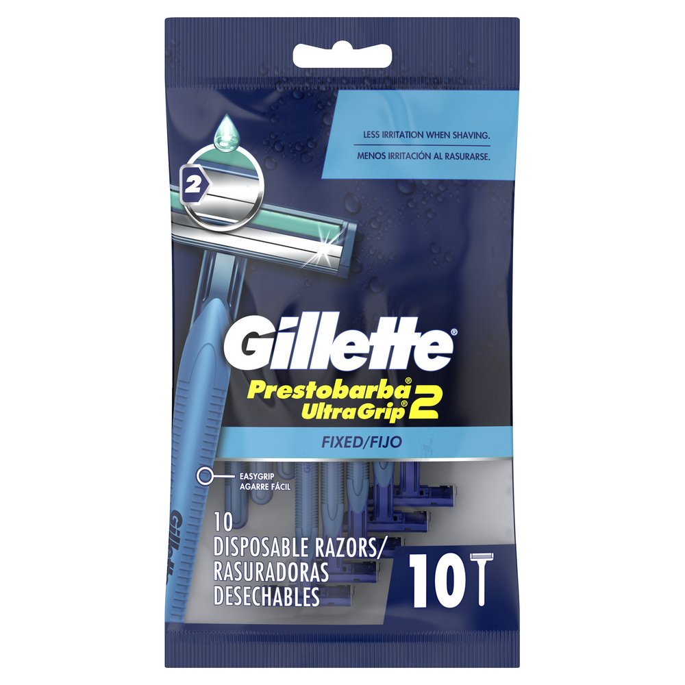 Gillette Prestobarba Ultragrip 2-Blade Men's Disposable Razors