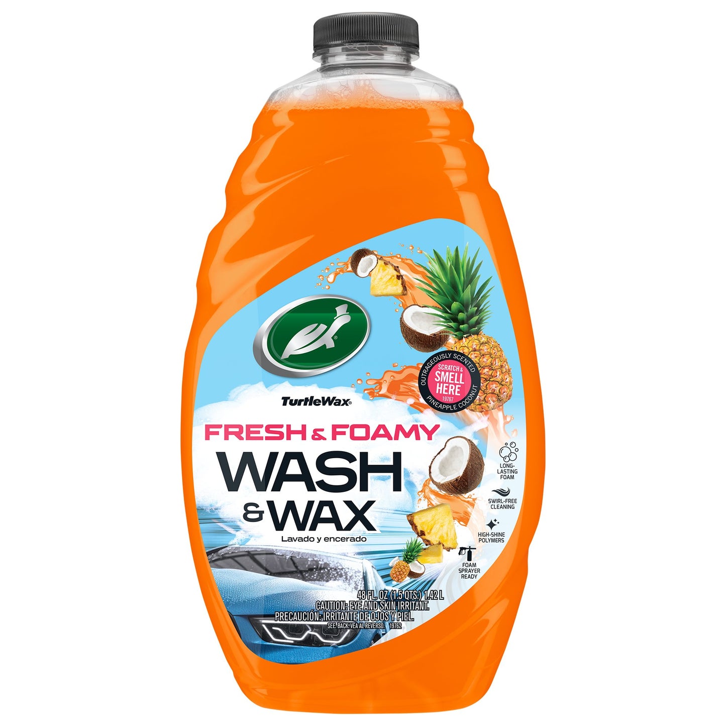 Turtle Wax Fresh & Foamy Wash & Wax - Pineapple Coconut