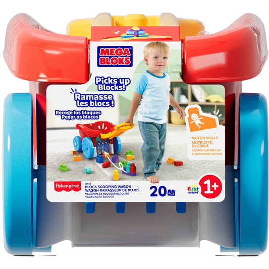 MEGA BLOKS Block-Scooping Wagon Set