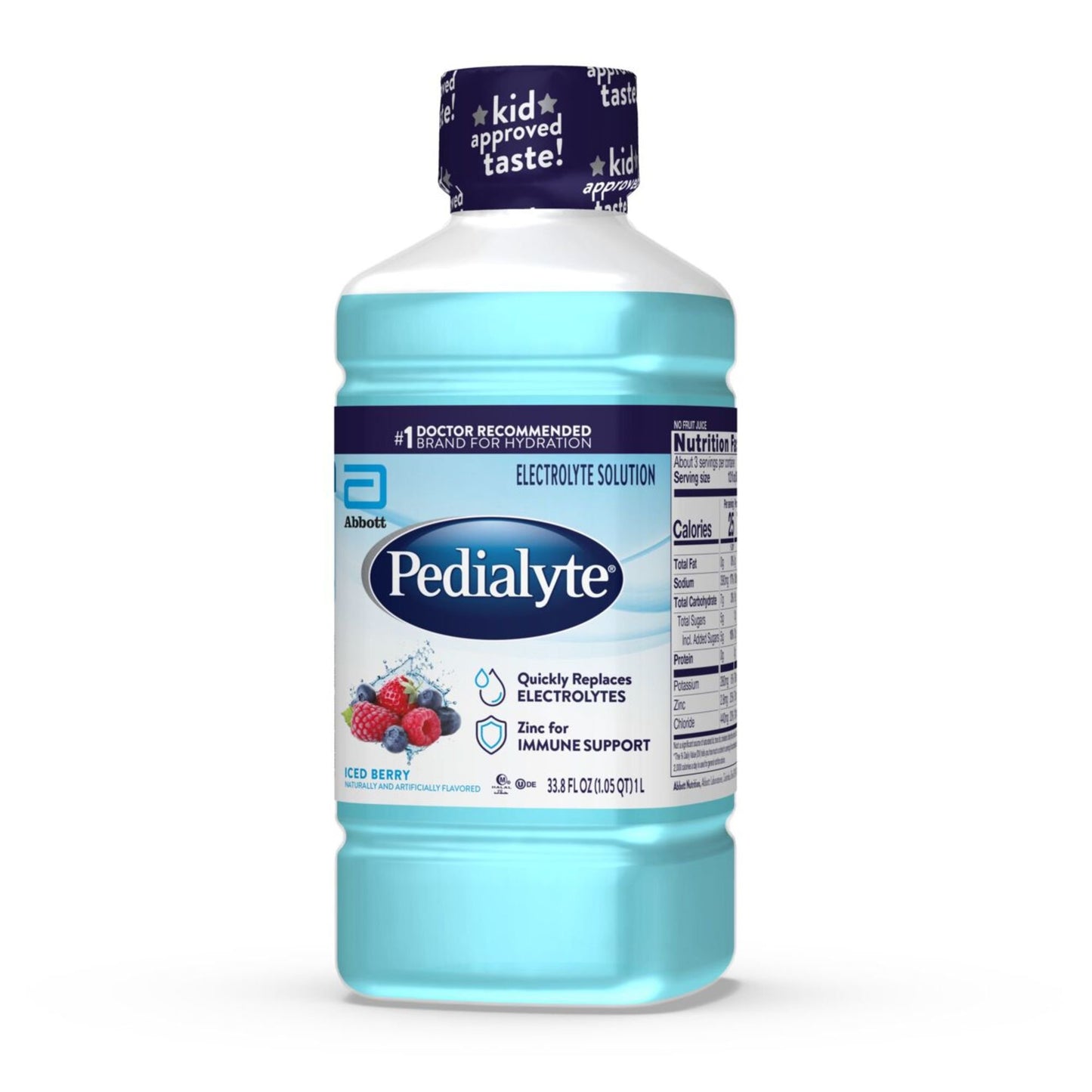 Pedialyte Electrolyte Solution Drink - Iced Berry