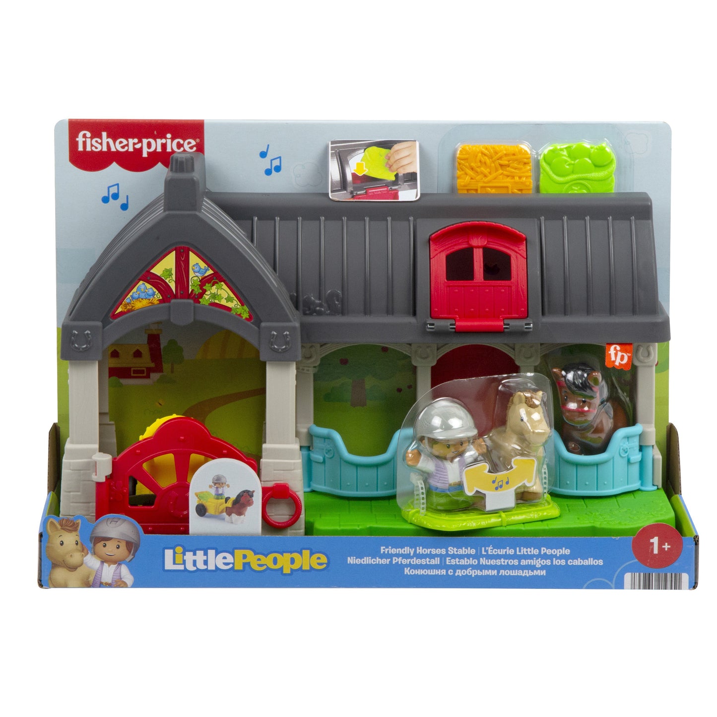 Fisher-Price Little People Friendly Horses Stable Playset