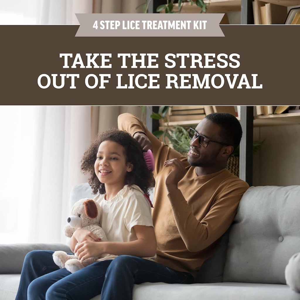 Lice Queen Non-Toxic Slick, Slide & Away Lice Treatment Kit & Nit Comb