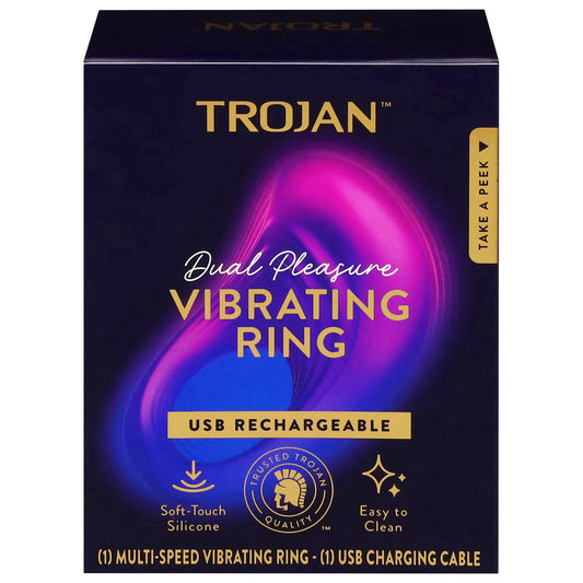 Trojan Dual Pleasure Vibrating Ring