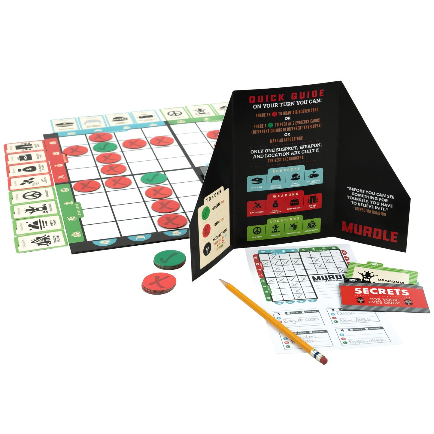 Murdle A Board Game of Deadly Deductions