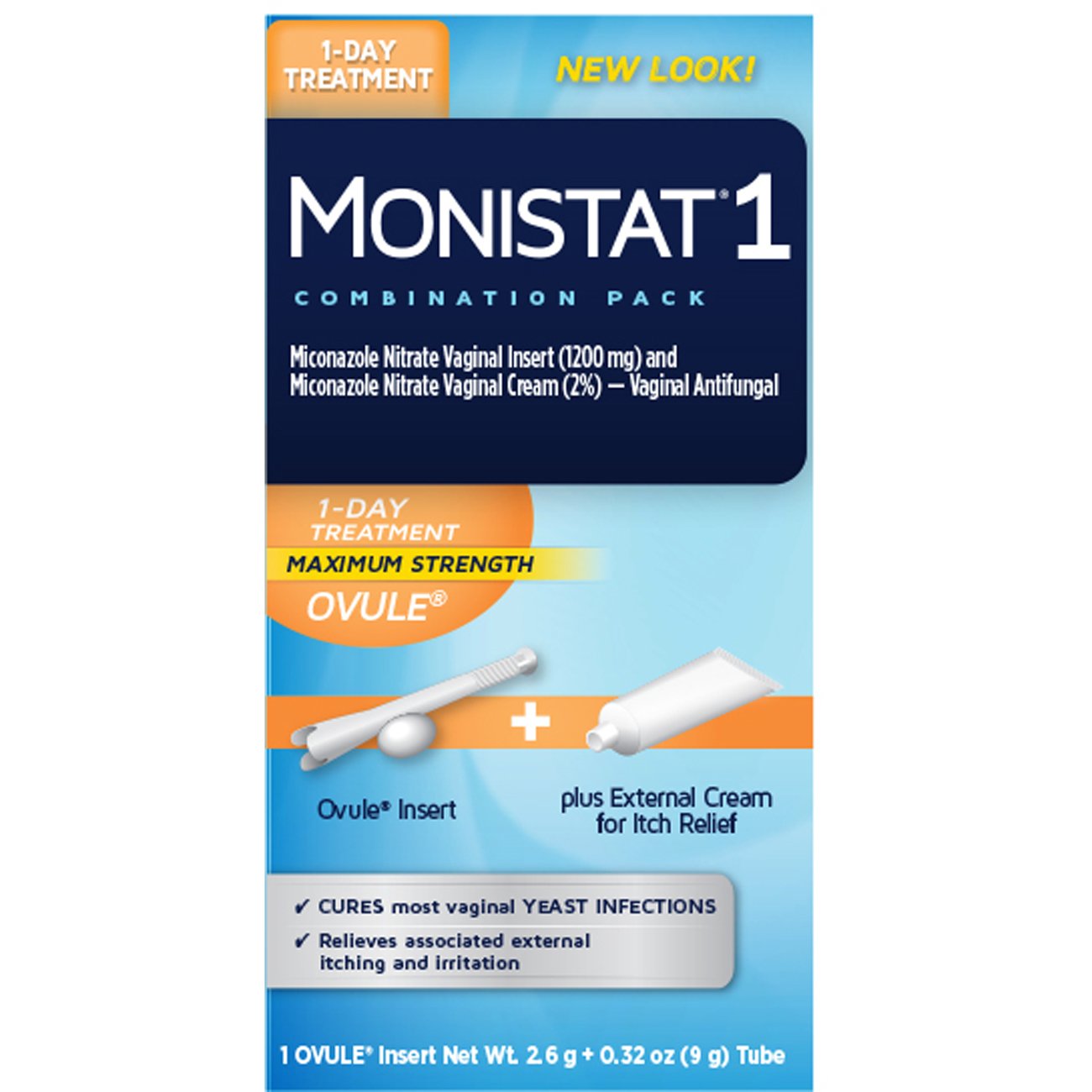 Monistat 1 Day Vagnial Yeast Infection Treatment - Combo Pack