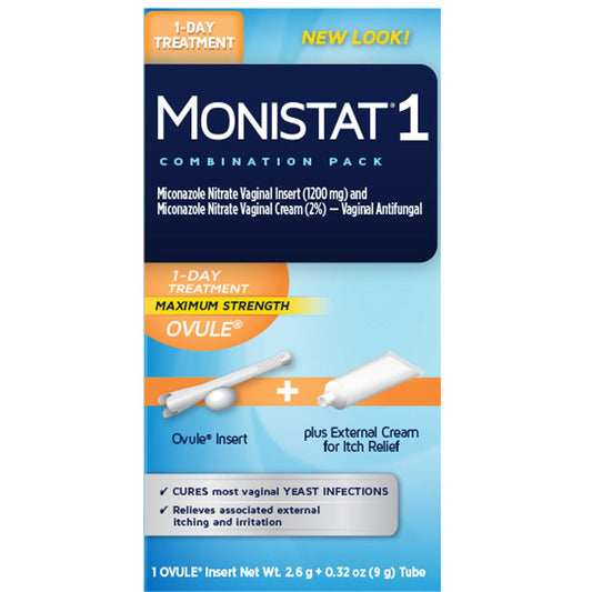 Monistat 1 Day Vagnial Yeast Infection Treatment - Combo Pack