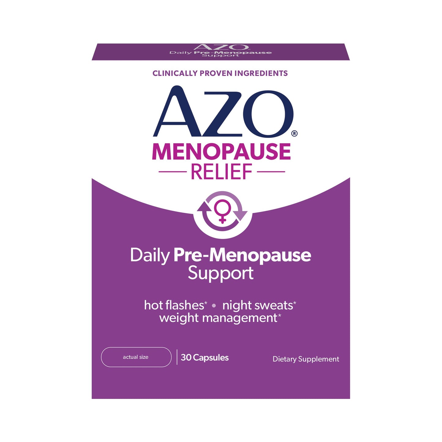 Azo Menopause Relief Daily Pre-Menopause Support Capsules