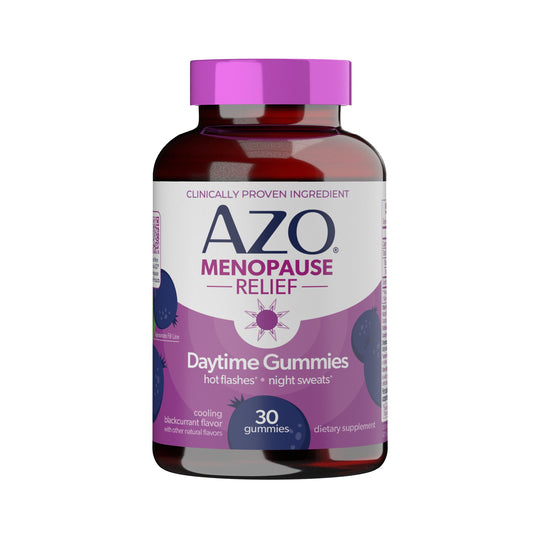 Azo Menopause Relief Daytime Gummies - Blackcurrant