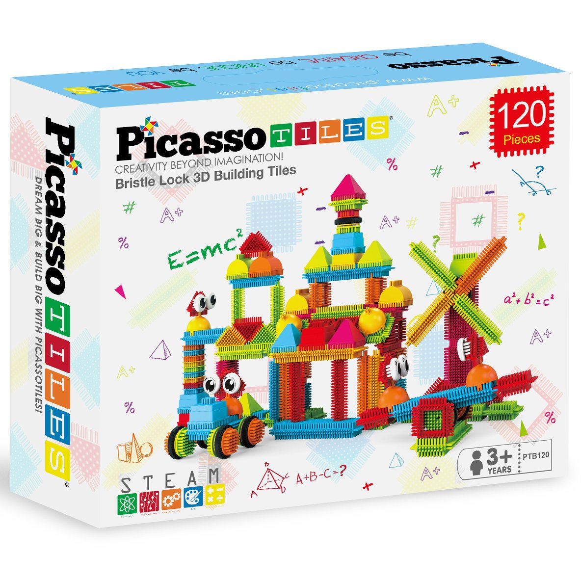 Picasso Tiles Bristle Lock 3D Building Tiles