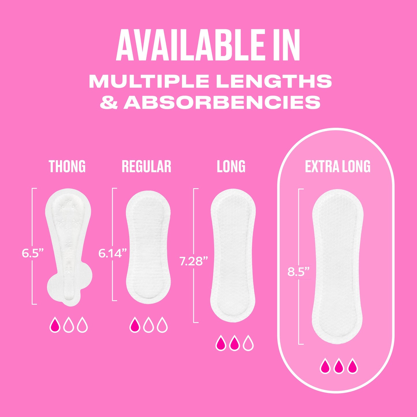 Carefree 8 Hour Odor Control Regular Panty Liners  - Extra Long, Unscented