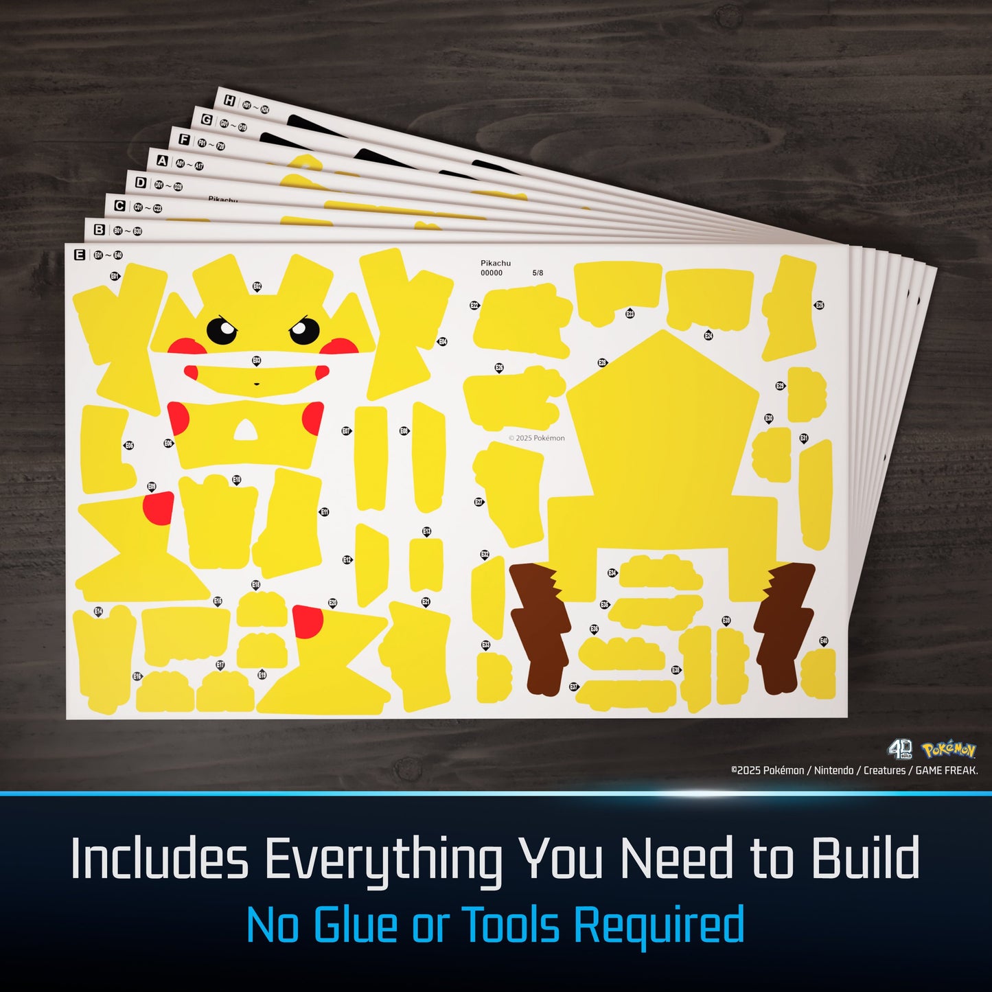 4D Build Pokémon Pikachu 3D Puzzle Model Kit