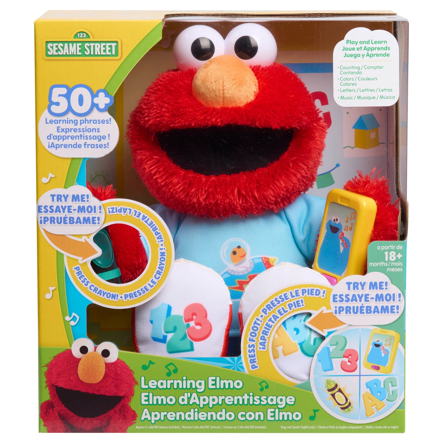 Sesame Street Learning Elmo Plush