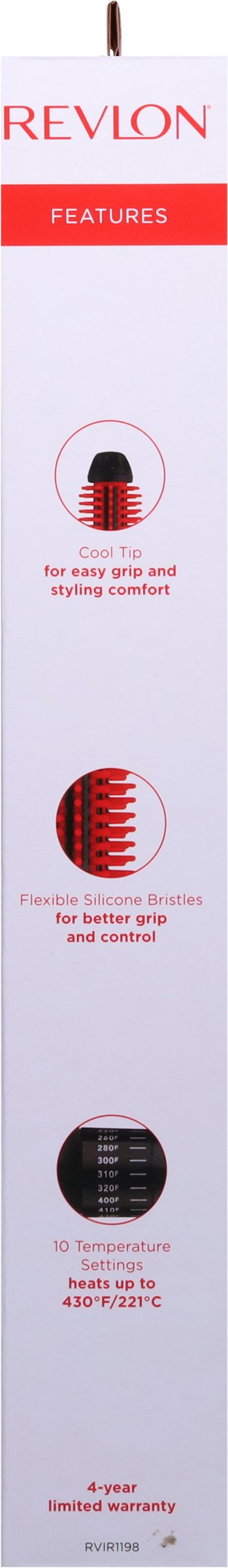 Revlon Smoothstay 1in Heated Silicone Round Hair Styling Brush