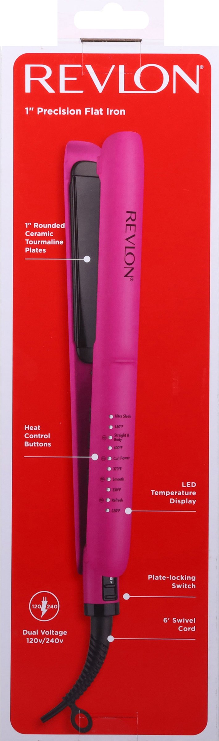 Revlon Easy Heat 1in Precision Flat Iron