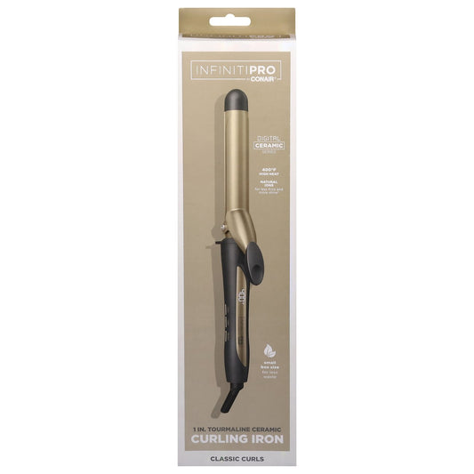 Conair Infinitipro 1in Digital Ceramic Curling Iron