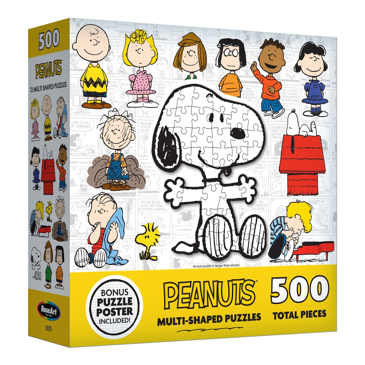 RoseArt Peanuts Multi Shaped Puzzles