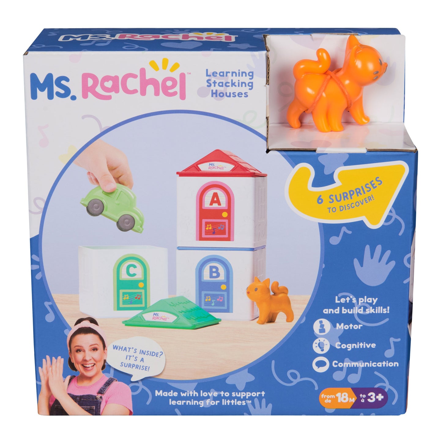 Ms. Rachel Learning Stacking Houses