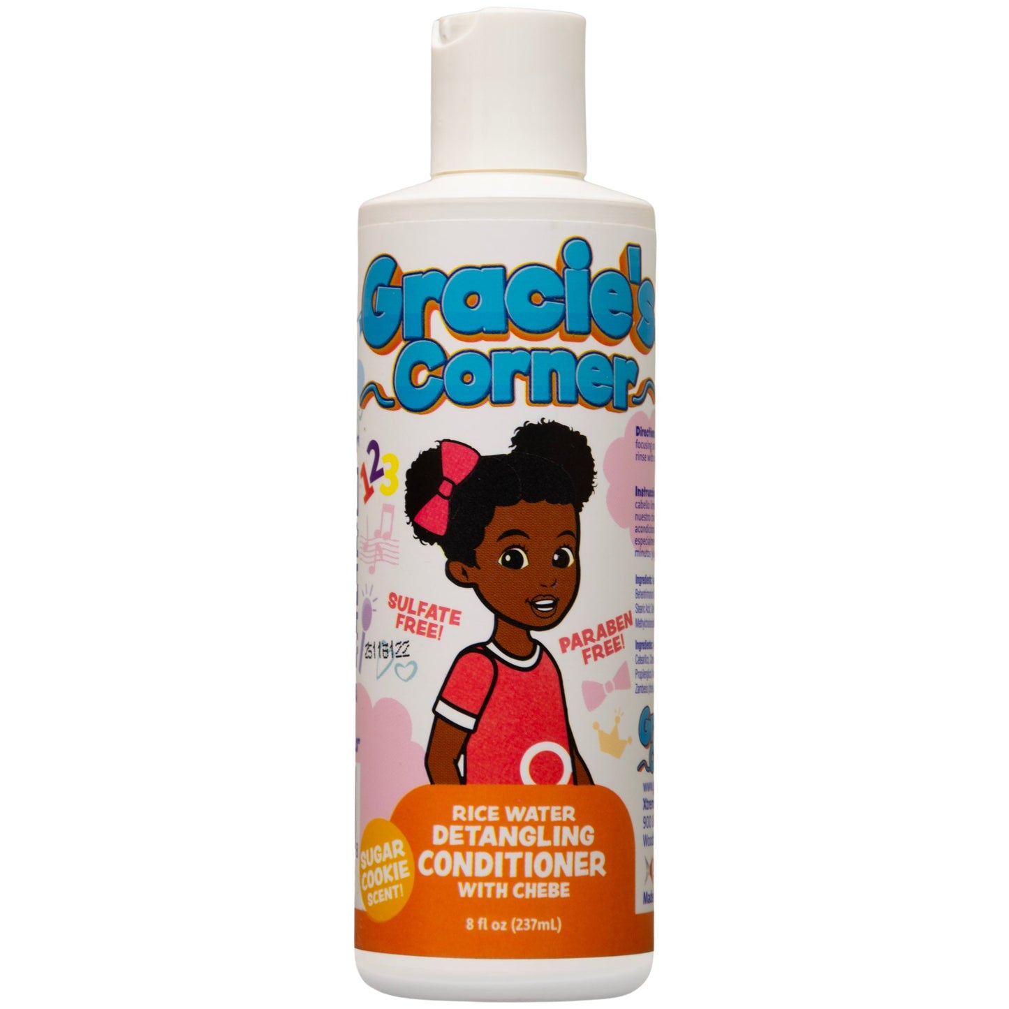 Gracie's Corner Kids Sulfate Free Rice Water Detangling Conditioner - Sugar Cookie