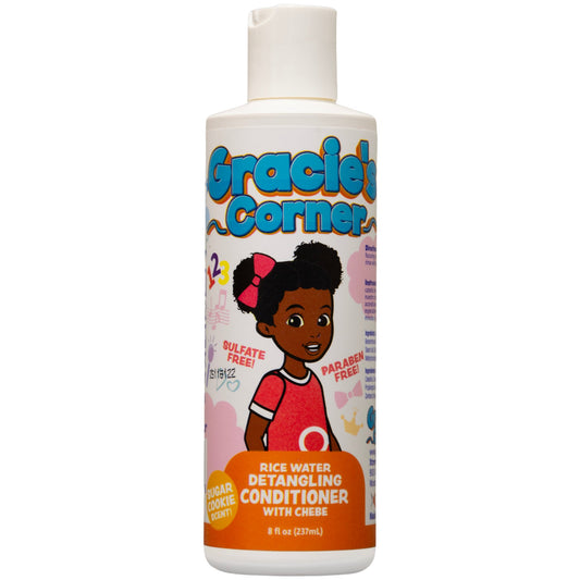 Gracie's Corner Kids Sulfate Free Rice Water Detangling Conditioner - Sugar Cookie