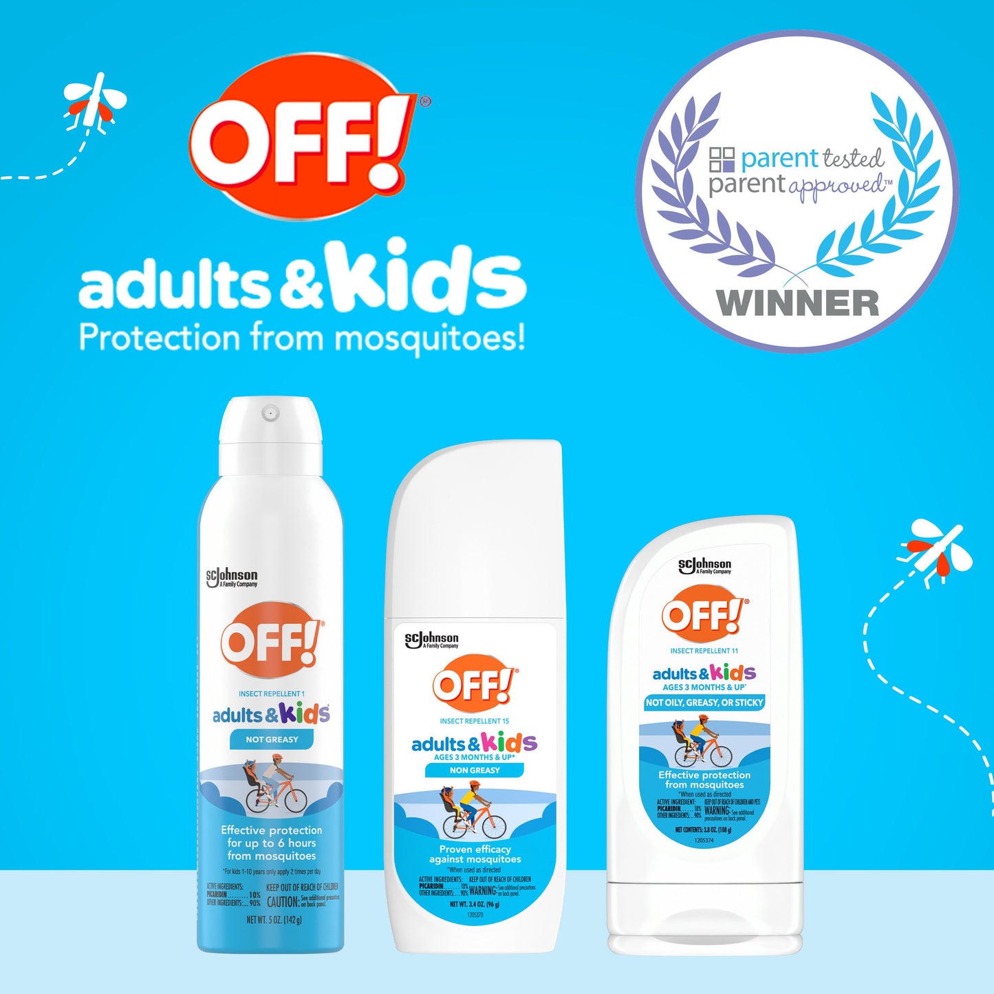OFF! Adults & Kids Insect Repellent 15 Spray