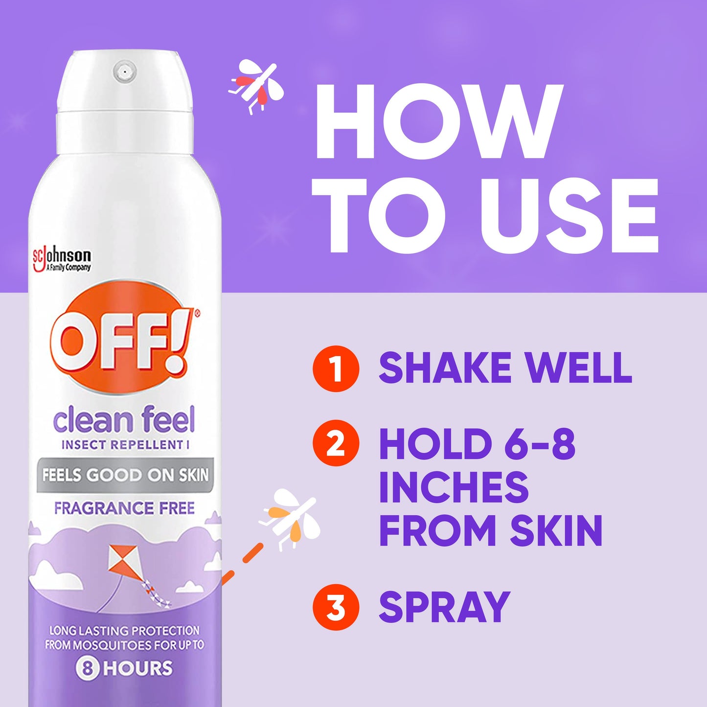 OFF! Clean Feel Fragrance Free Insect Repellent I Spray, 10oz