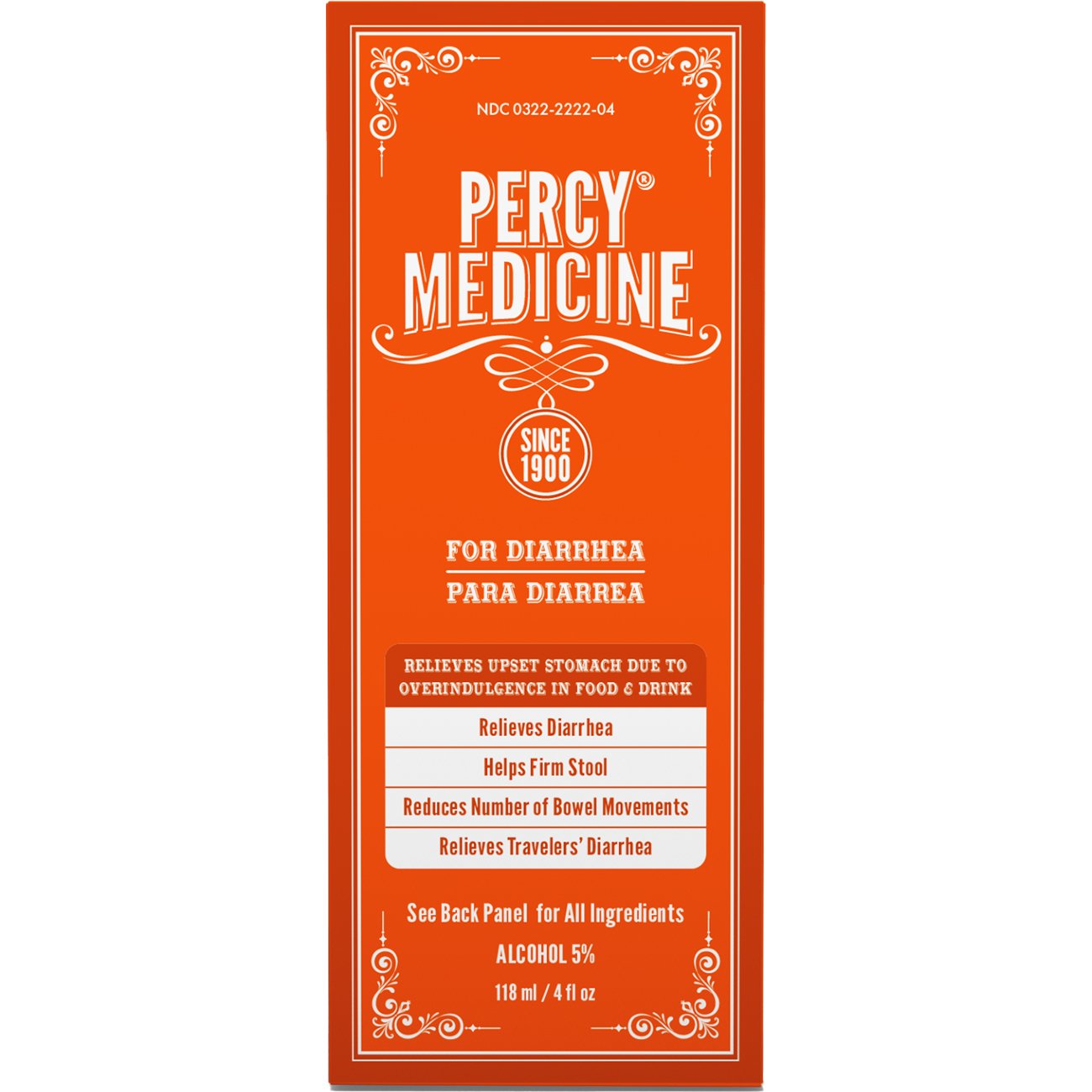 Percy Medicine Anti Diarrhea and Upset Stomach Relief Liquid