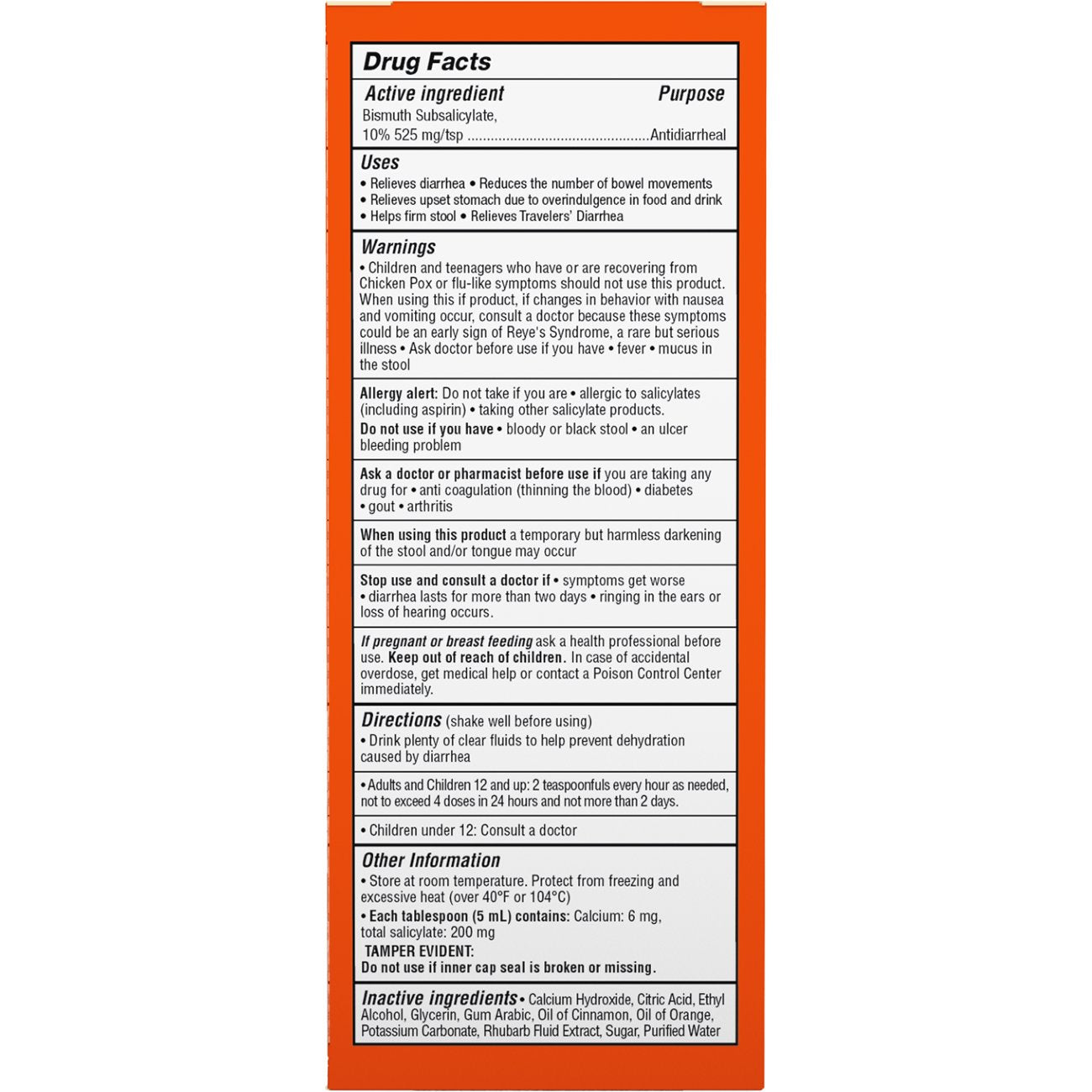 Percy Medicine Anti Diarrhea and Upset Stomach Relief Liquid