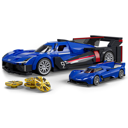 Mattel Brick Shop Hot Wheels Cadillac Project GTP Hypercar Set
