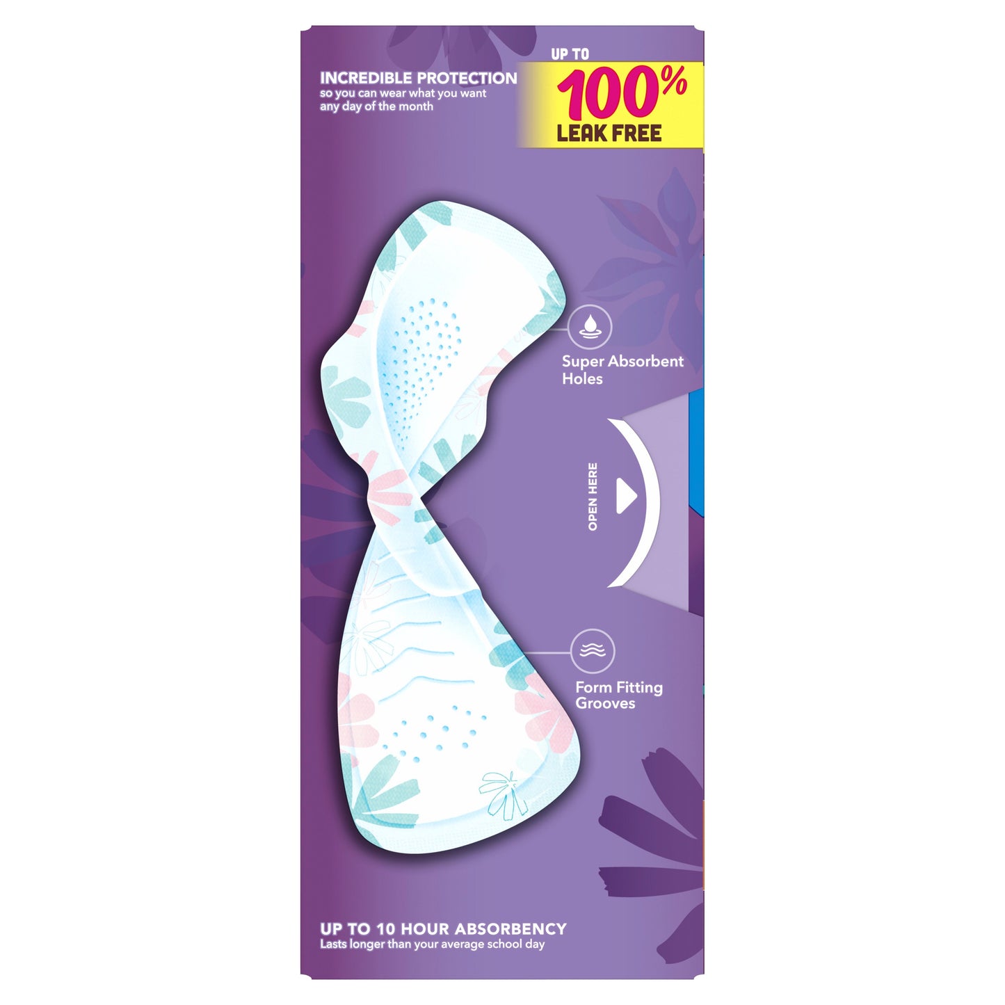 Always Teen Radiant Flexfoam Pads with Wings - Overnight