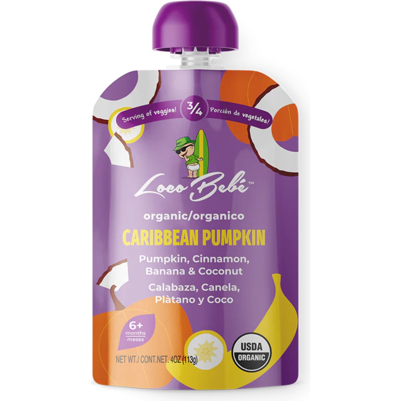 Loco Bebe Organic Baby Food Purée - Caribbean Pumpkin